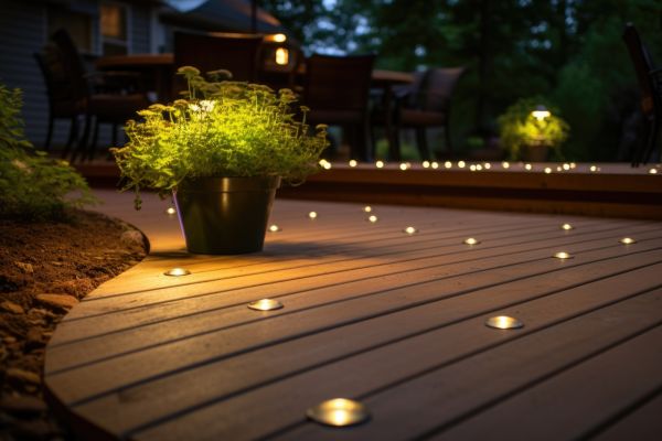 Ground Level Deck Construction in Woodbridge
